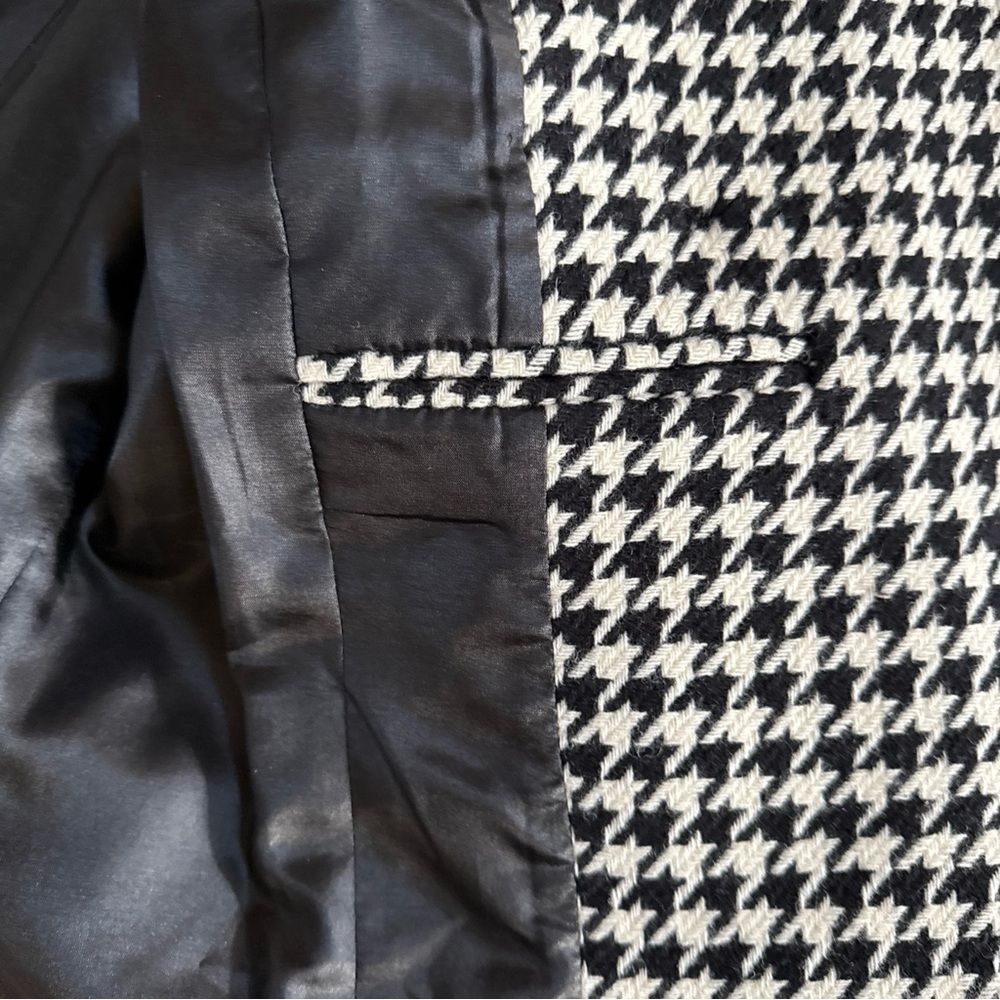 PENDLETON wool blazer, Houndstooth, Virgin & Lambs Wool, Size 12 EUC Classic - Picture 6 of 9